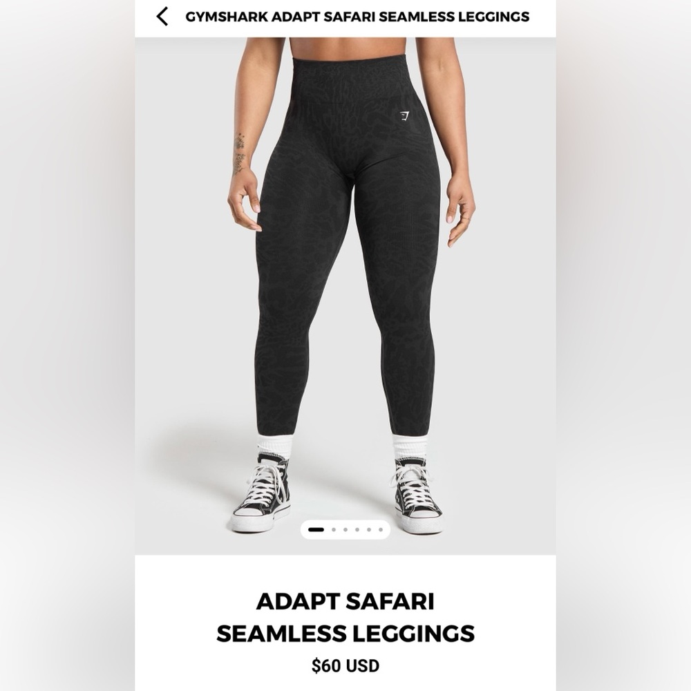 Adapt Safari Seamless Leggings - Gymshark NWOT